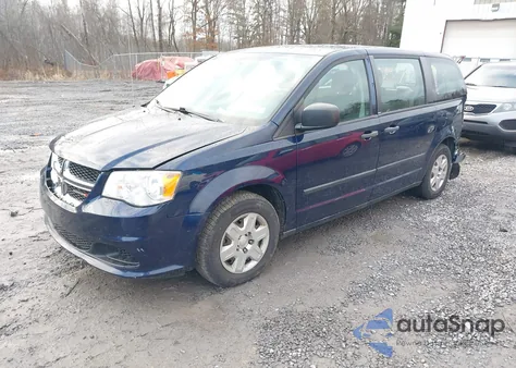 2013 Dodge Grand Caravan American Value Pkg из США, поврежденный, VIN 2C4RDGBG1DR613450